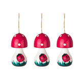 Hanging Tree Ornament, Mushroom (3 Pack) - Gewürzhaus